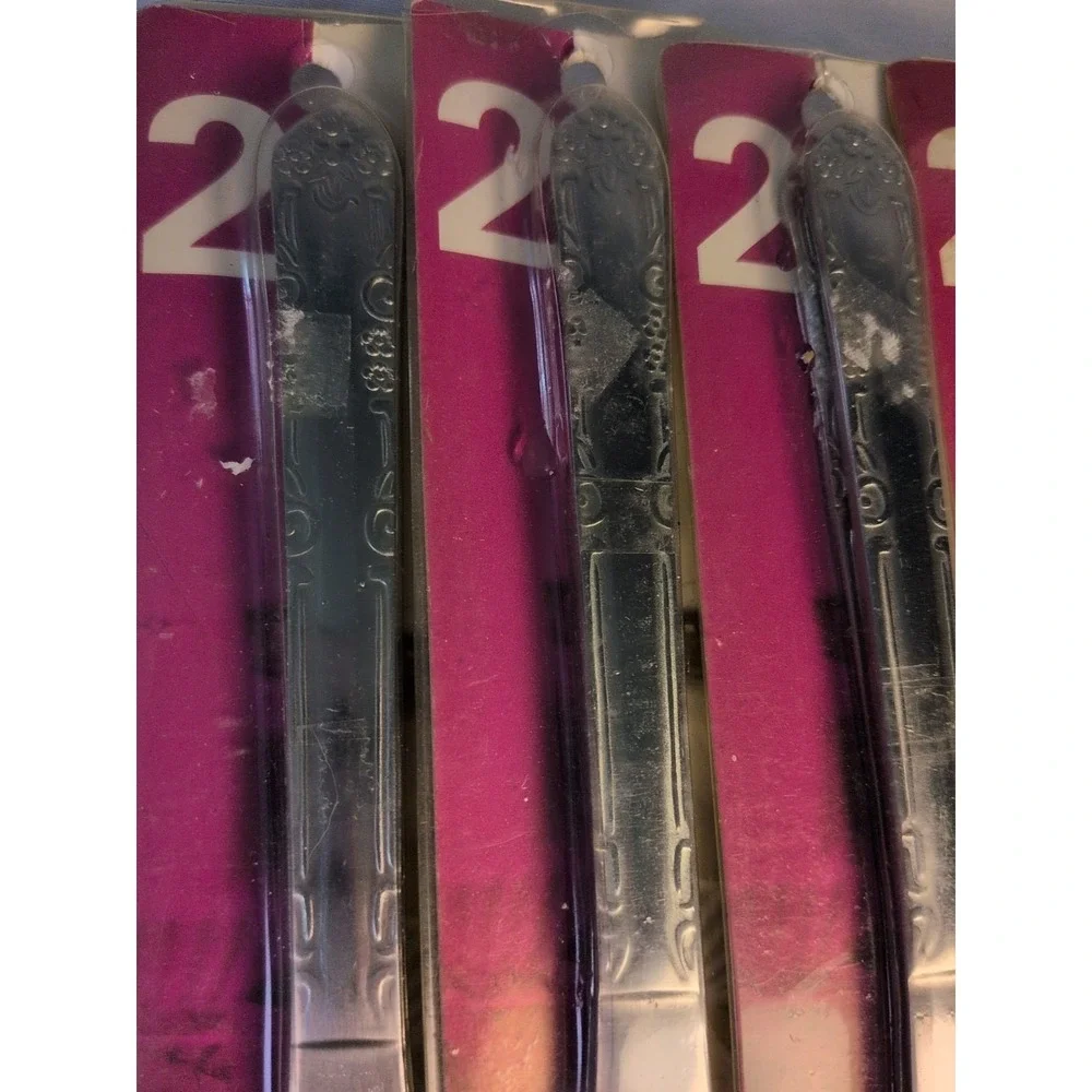 Lot of 14 Stainless Steel Dinner Knives Royal Household Products New Sealed Flat